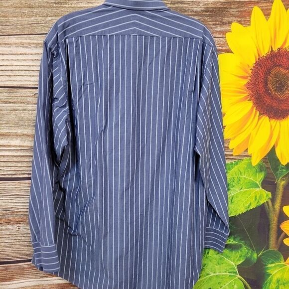 Land's End Mens Long Sleeve Dress Shirt Size 16.5 32/33" Pre-owned - Picture 2 of 3